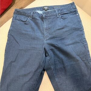 Jones New York Dark Blue Straight Jeans